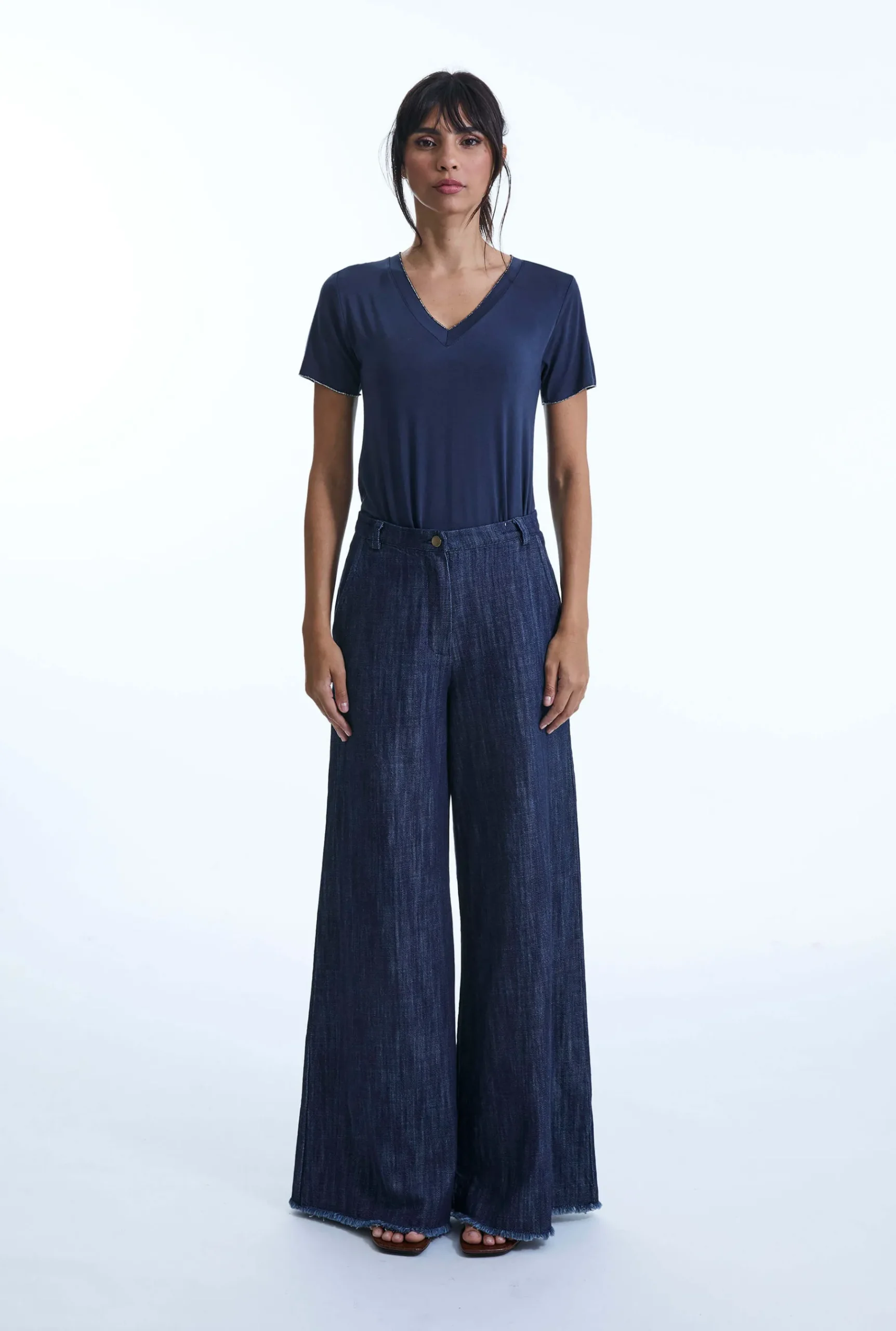 James Lakeland Frayed Denim Jeans
