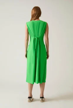 James Lakeland Green Pocket Midi Dress