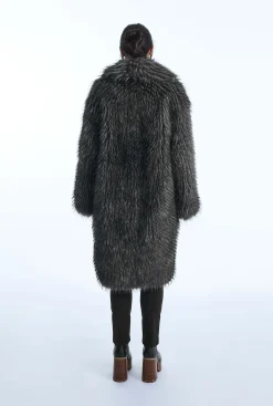 James Lakeland Grey Faux Fur Coat