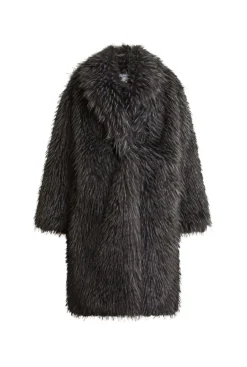 James Lakeland Grey Faux Fur Coat