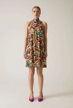 James Lakeland Halterneck Print Dress