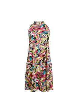 James Lakeland Halterneck Print Dress