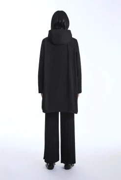 James Lakeland Hooded Black Raincoat