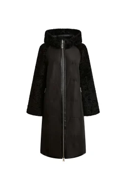 James Lakeland Hooded Faux Fur Coat