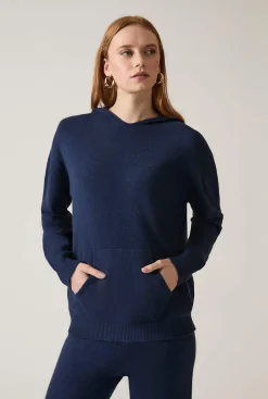 James Lakeland Hooded Navy Jumper