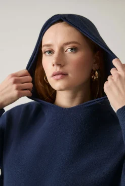 James Lakeland Hooded Navy Jumper