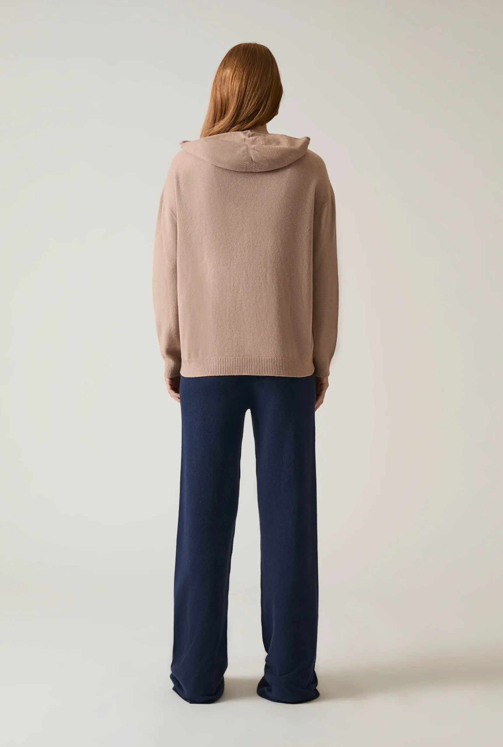 James Lakeland Hooded Taupe Jumper