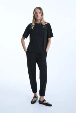 James Lakeland Jersey Black Trousers