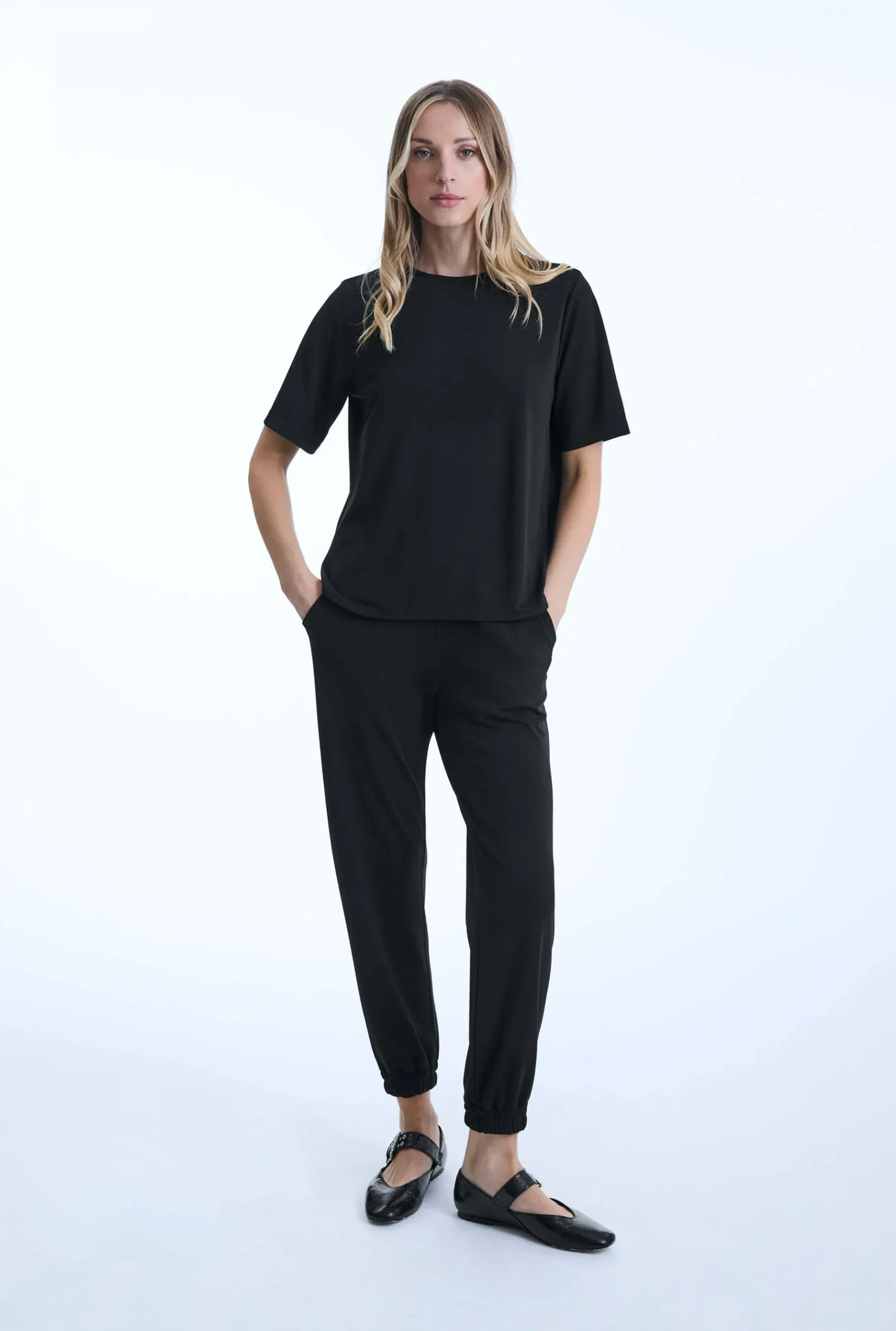 James Lakeland Jersey Black Trousers