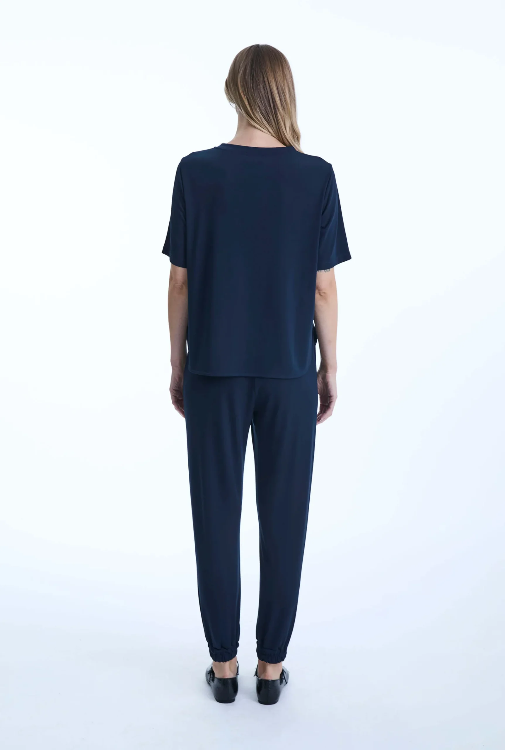 James Lakeland Jersey Navy Trousers