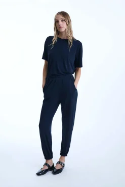 James Lakeland Jersey Navy Trousers