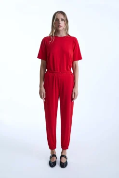 James Lakeland Jersey Red Trousers