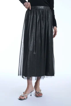 James Lakeland Laminated Tulle Skirt