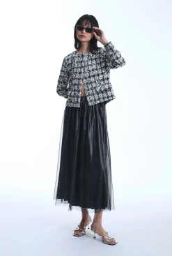 James Lakeland Laminated Tulle Skirt