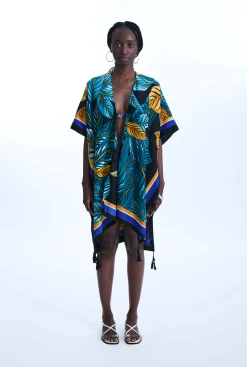James Lakeland Leaf Print Kaftan