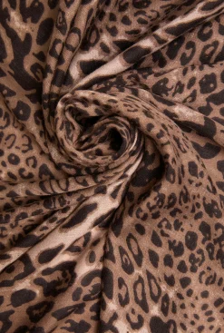 James Lakeland Leopard Brown Scarf