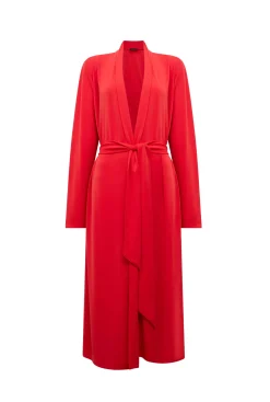 James Lakeland Long Red Jersey Cardigan