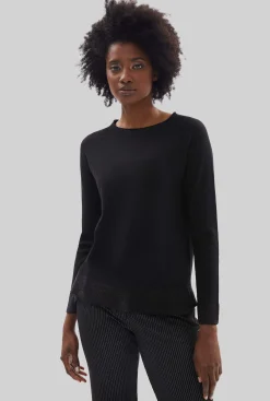 James Lakeland Lurex Detail Jumper Black
