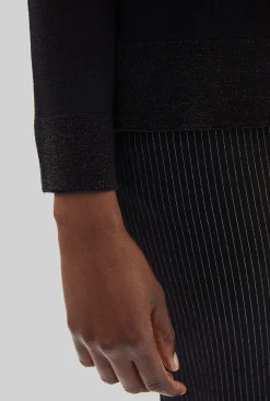 James Lakeland Lurex Detail Jumper Black
