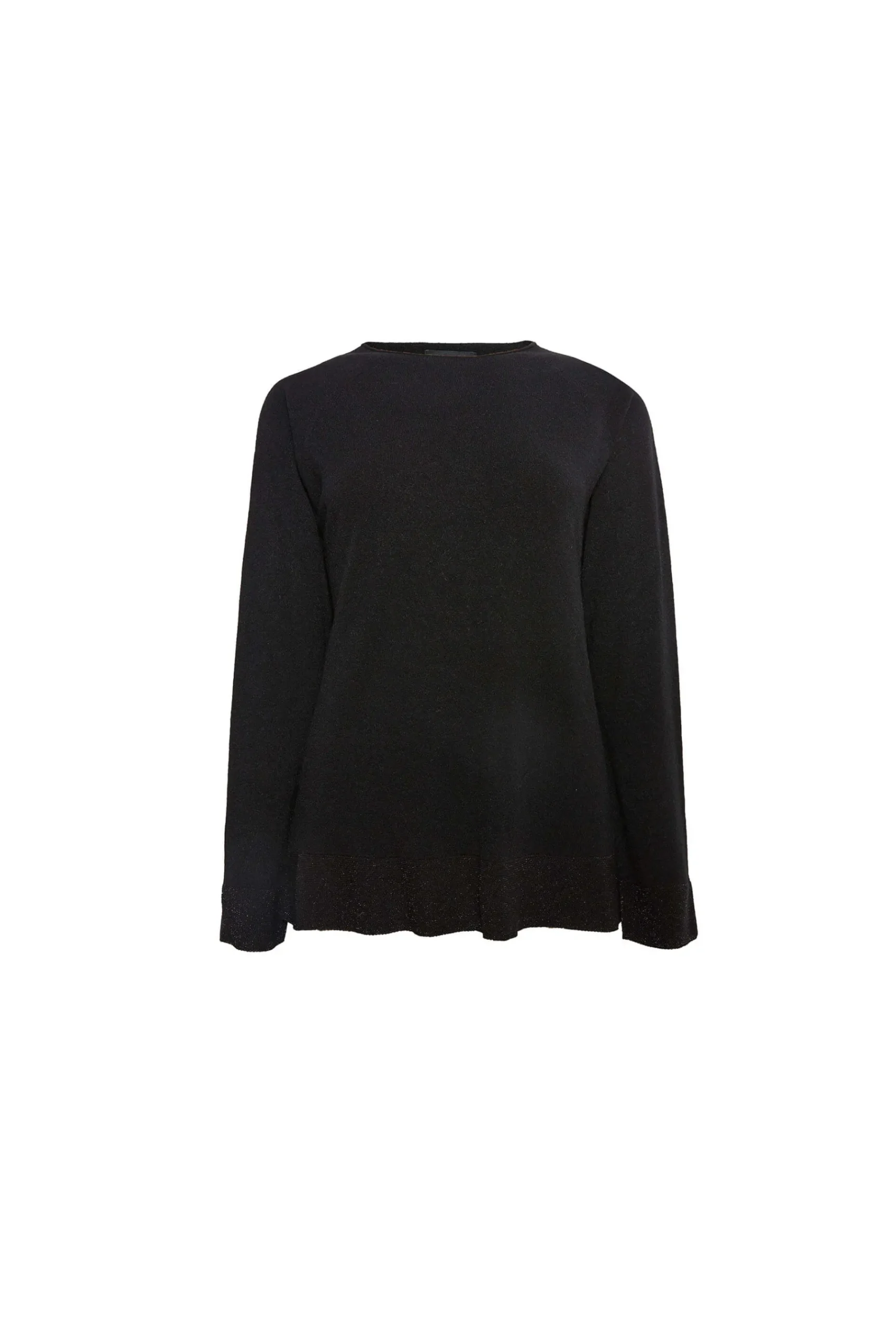 James Lakeland Lurex Detail Jumper Black