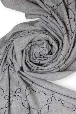 James Lakeland Mandala Pale Grey Scarf