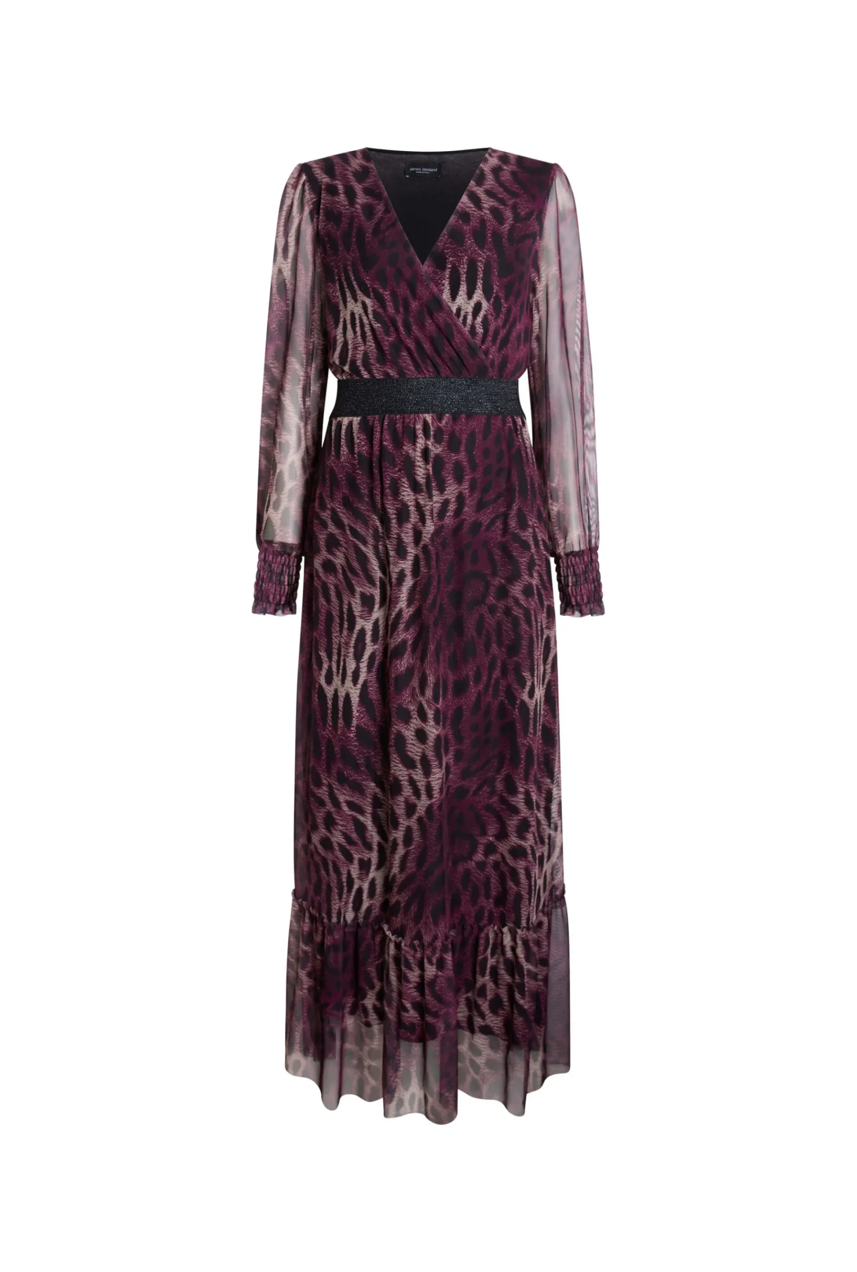 James Lakeland Maxi Tulle Burgundy Dress