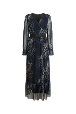 James Lakeland Maxi Tulle Navy Dress