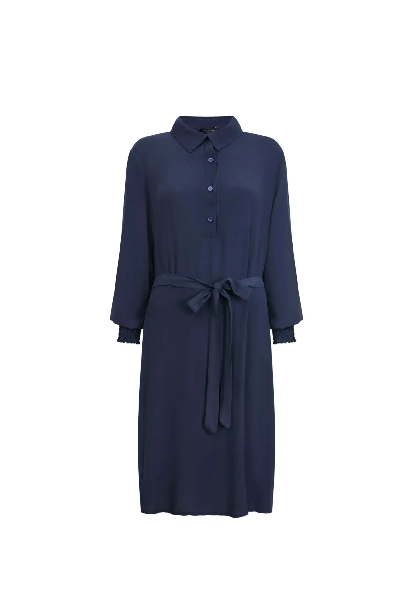 James Lakeland Navy Belted Dress