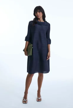 James Lakeland Navy Embellished Dress