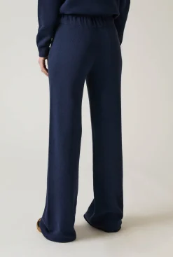 James Lakeland Navy Knitted Trousers