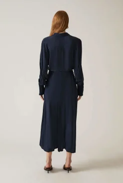 James Lakeland Navy Midi Dress