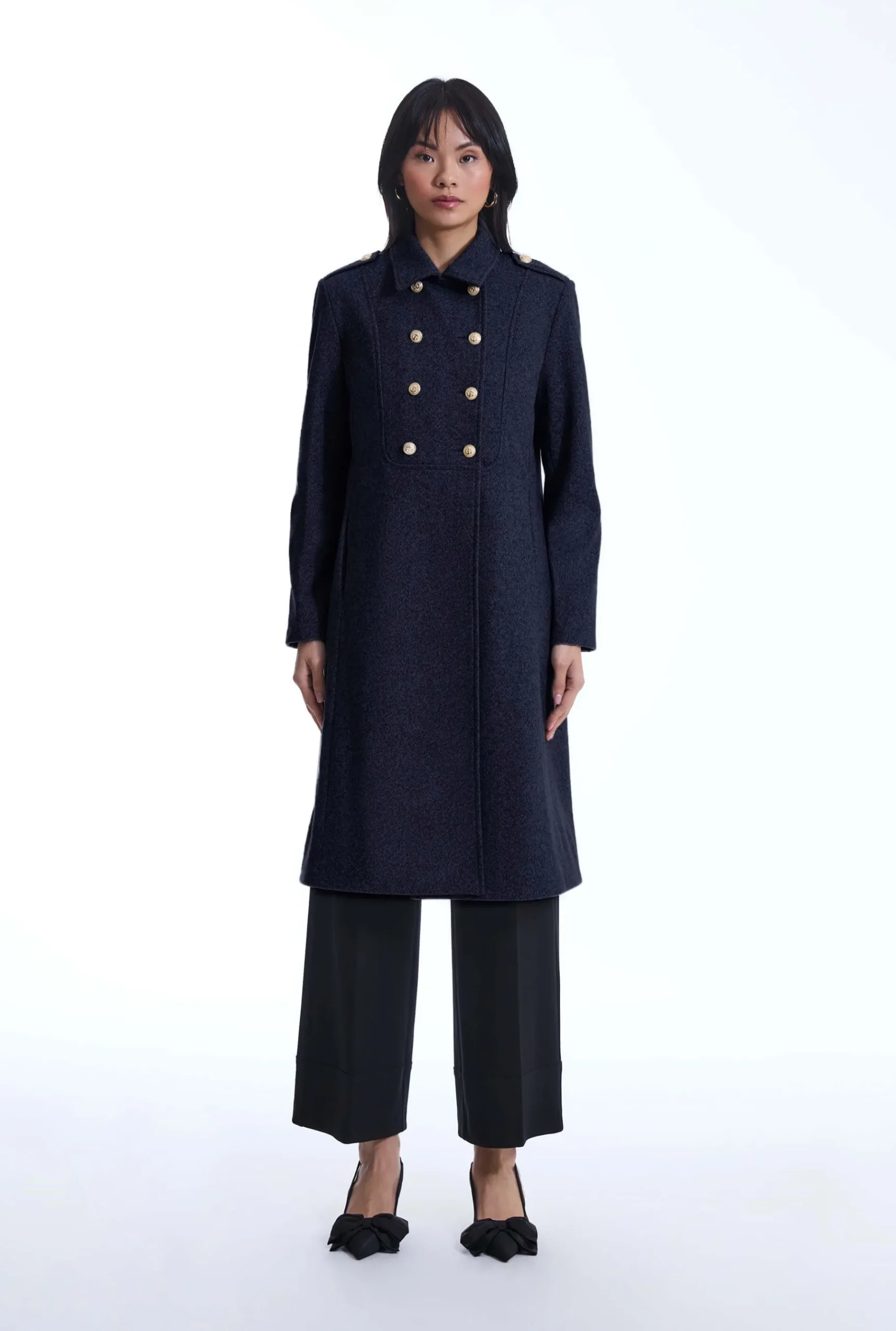 James Lakeland Navy Military Coat