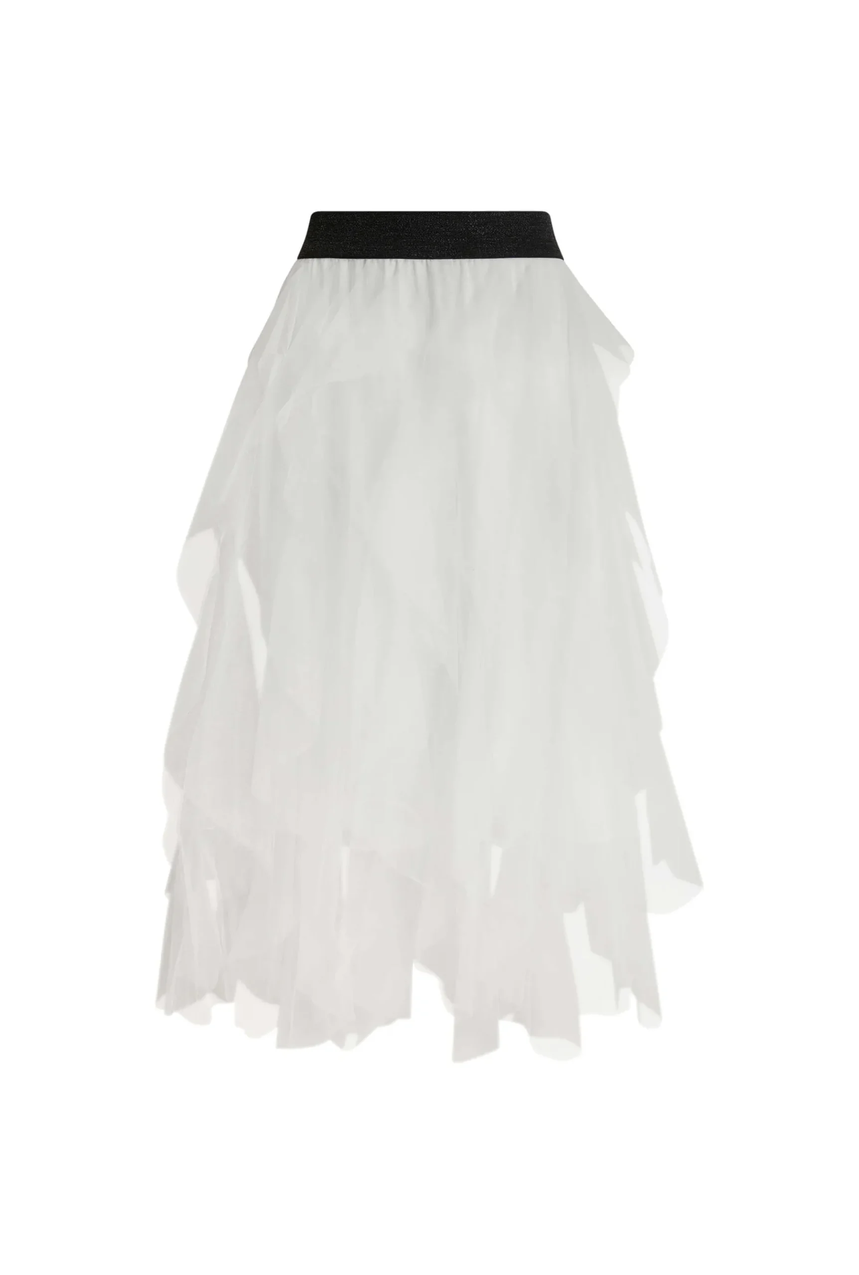 James Lakeland Organza Ruffled Skirt White