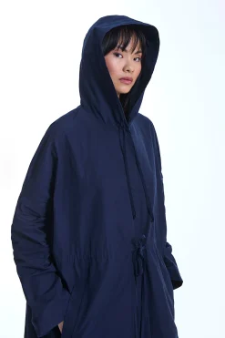 James Lakeland Oversized Navy Raincoat