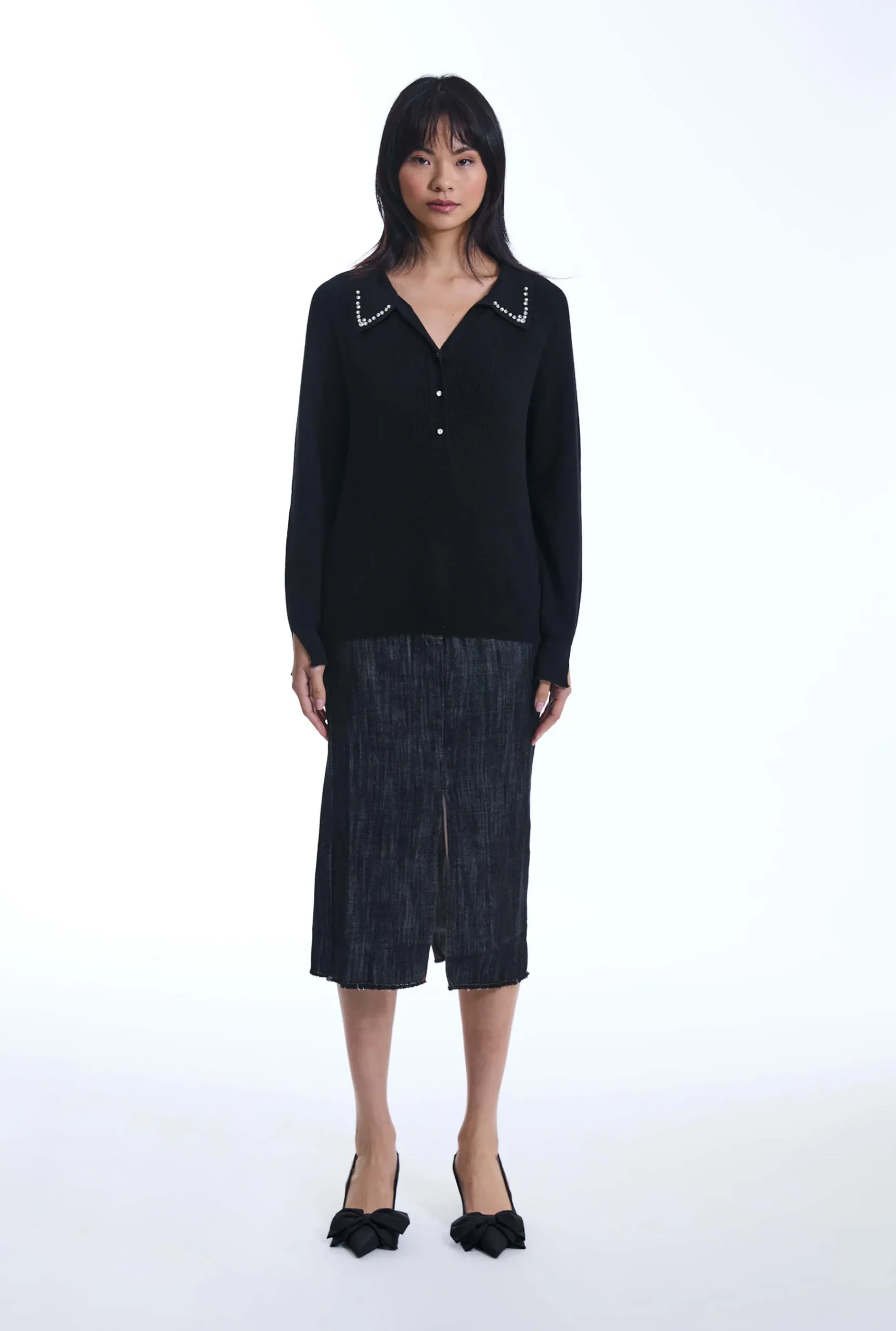 James Lakeland Pearl Black Jumper