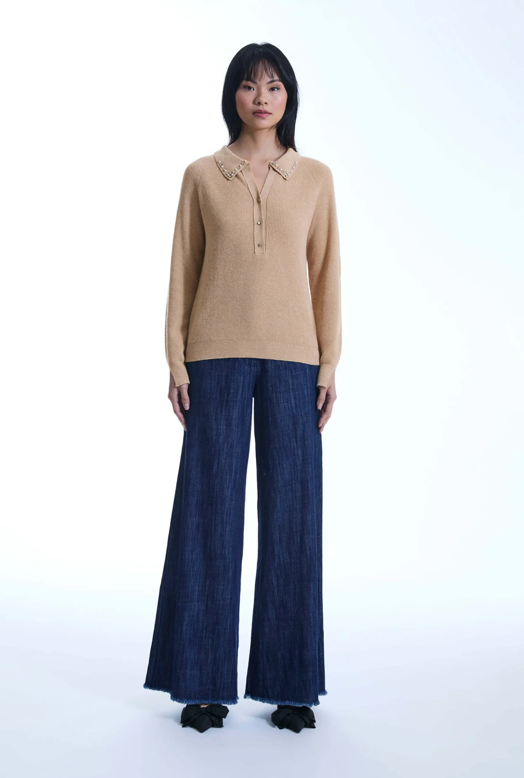 James Lakeland Pearl Camel Jumper
