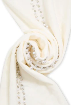 James Lakeland Pearl Cream Scarf