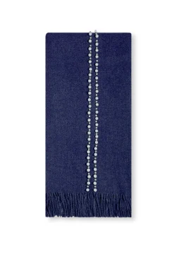 James Lakeland Pearl Navy Scarf