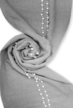James Lakeland Pearl Pale Grey Scarf