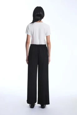 James Lakeland Pleated Black Trousers