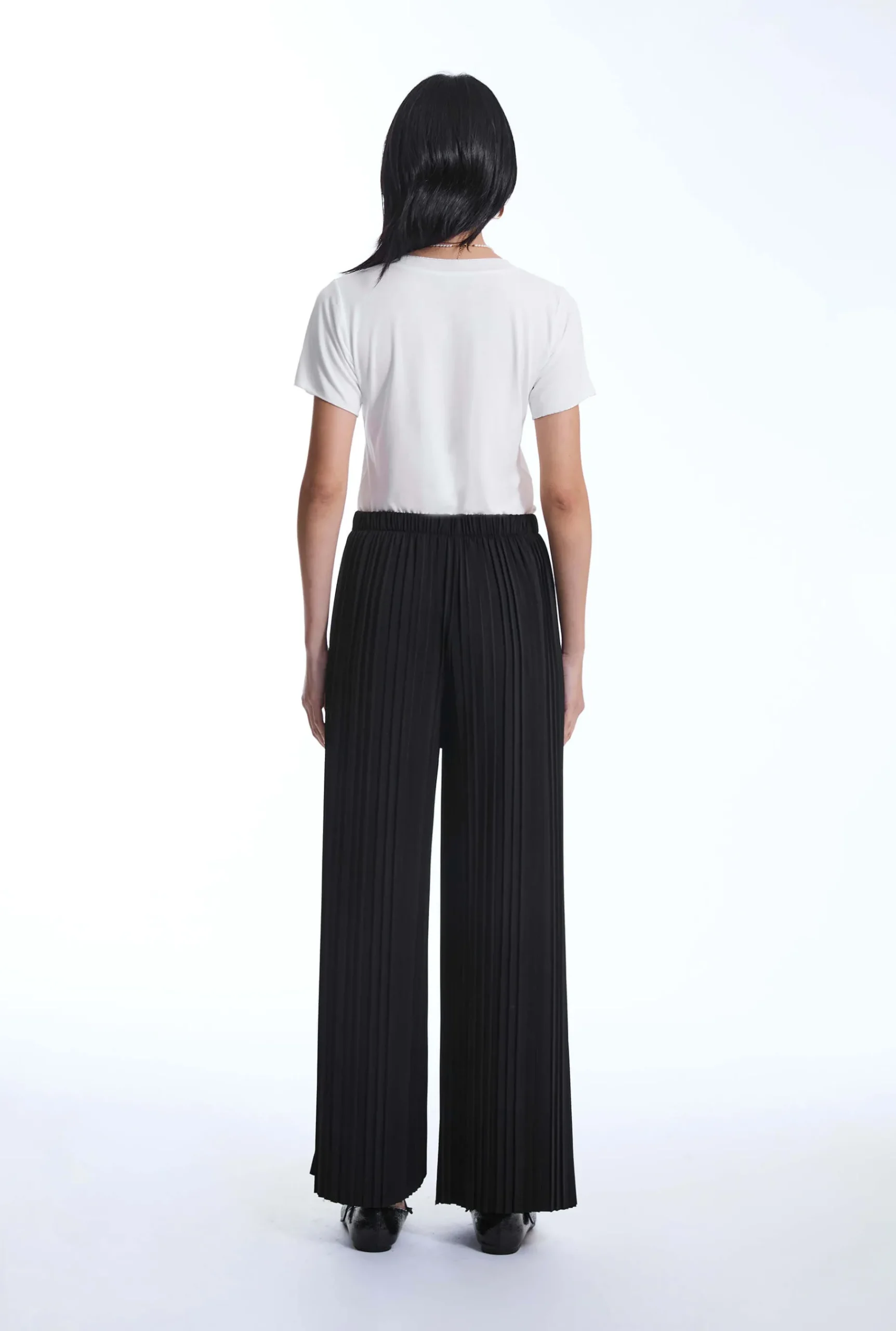James Lakeland Pleated Black Trousers