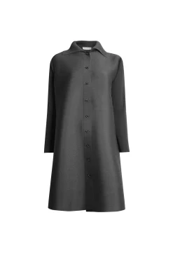 James Lakeland Pleated Charcoal Dress