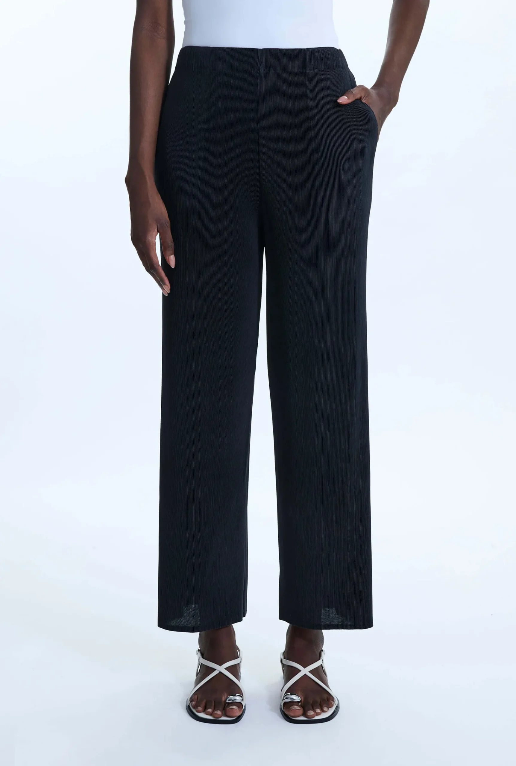 James Lakeland Pleated Wide Leg Trousers