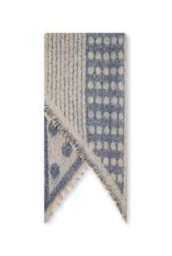 James Lakeland Polka Dot Blue Scarf