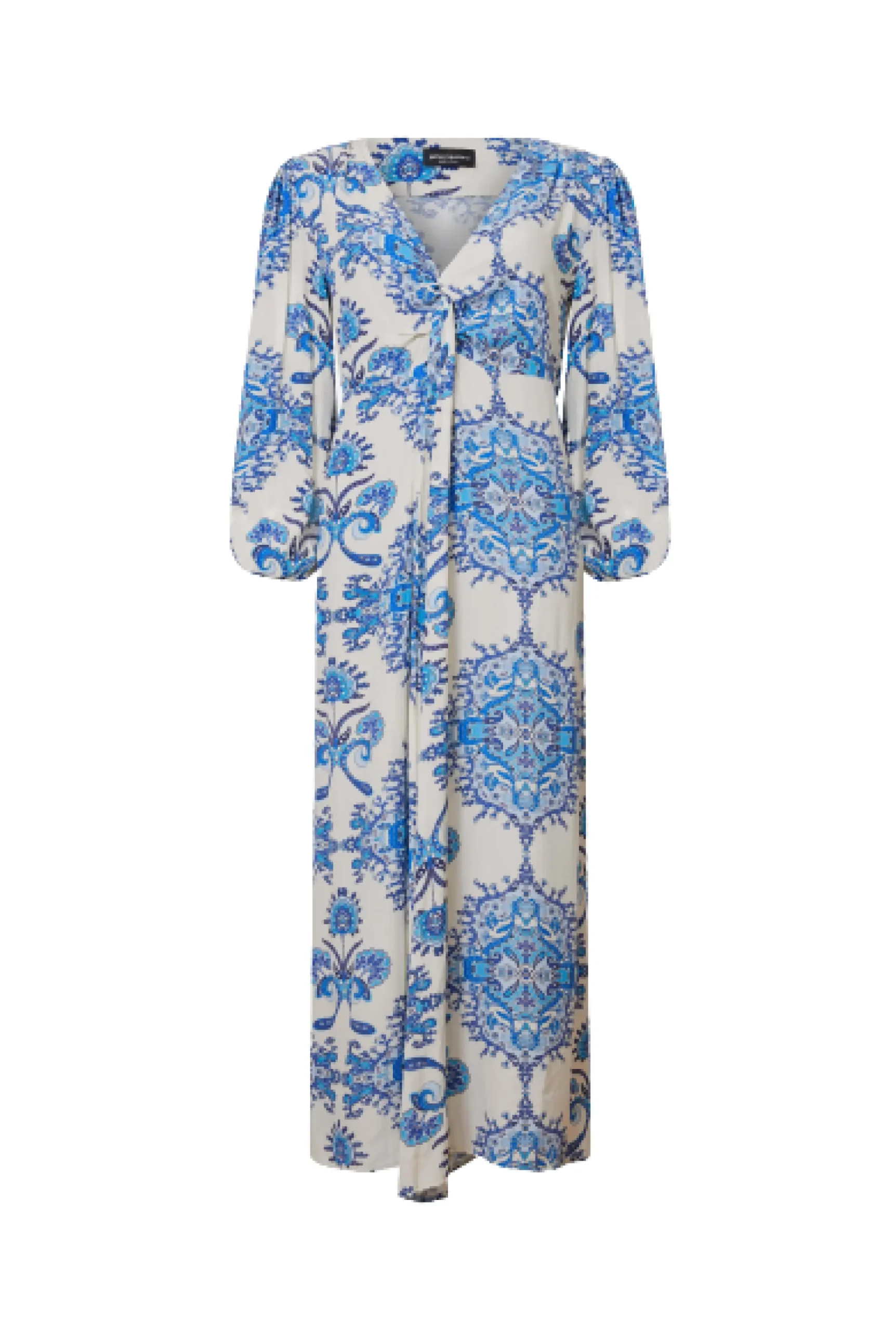 James Lakeland Printed Knot Midi Dress Blue