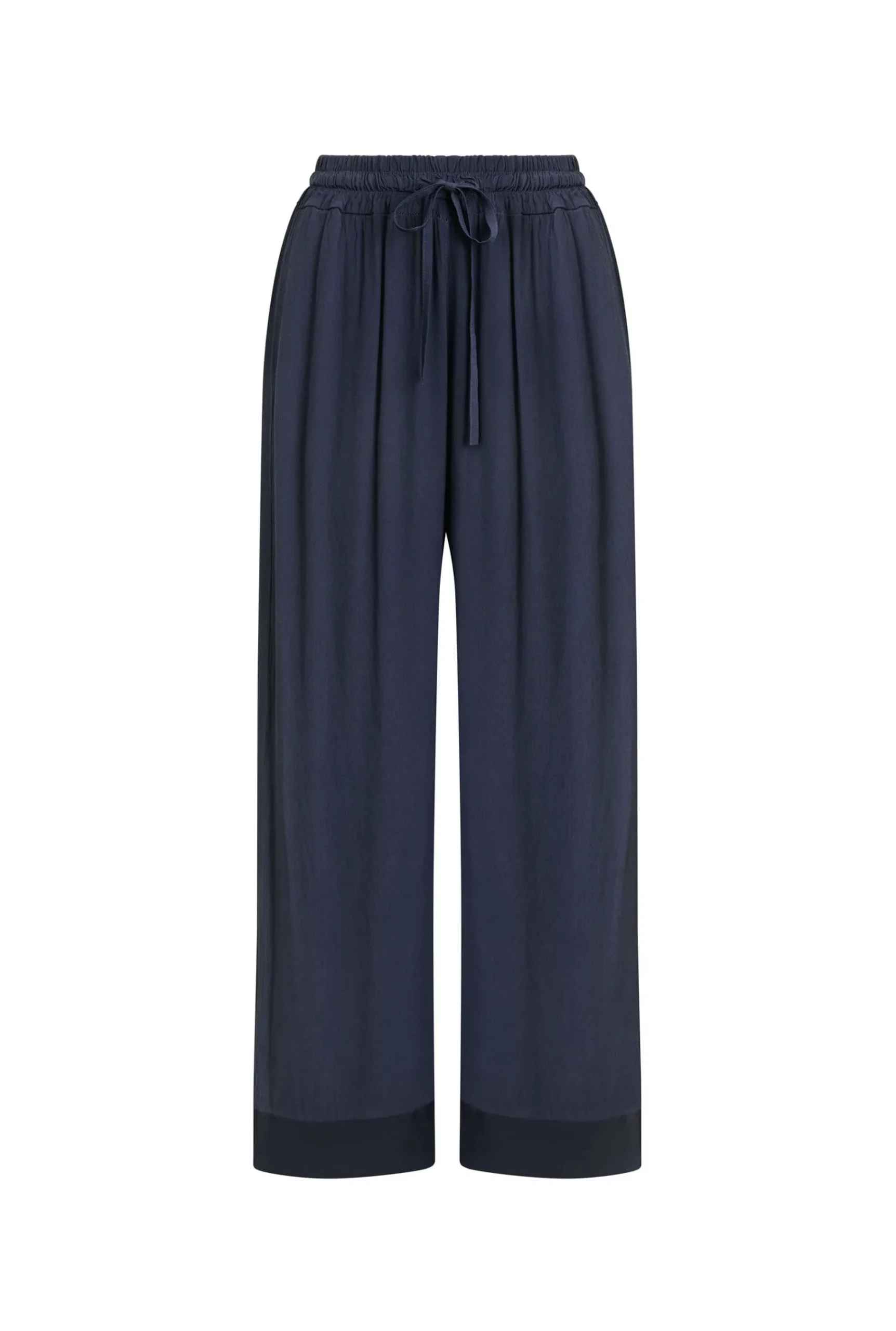 James Lakeland Satin Trim Wide Leg Joggers