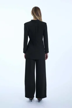 James Lakeland Side Black Sash Blazer