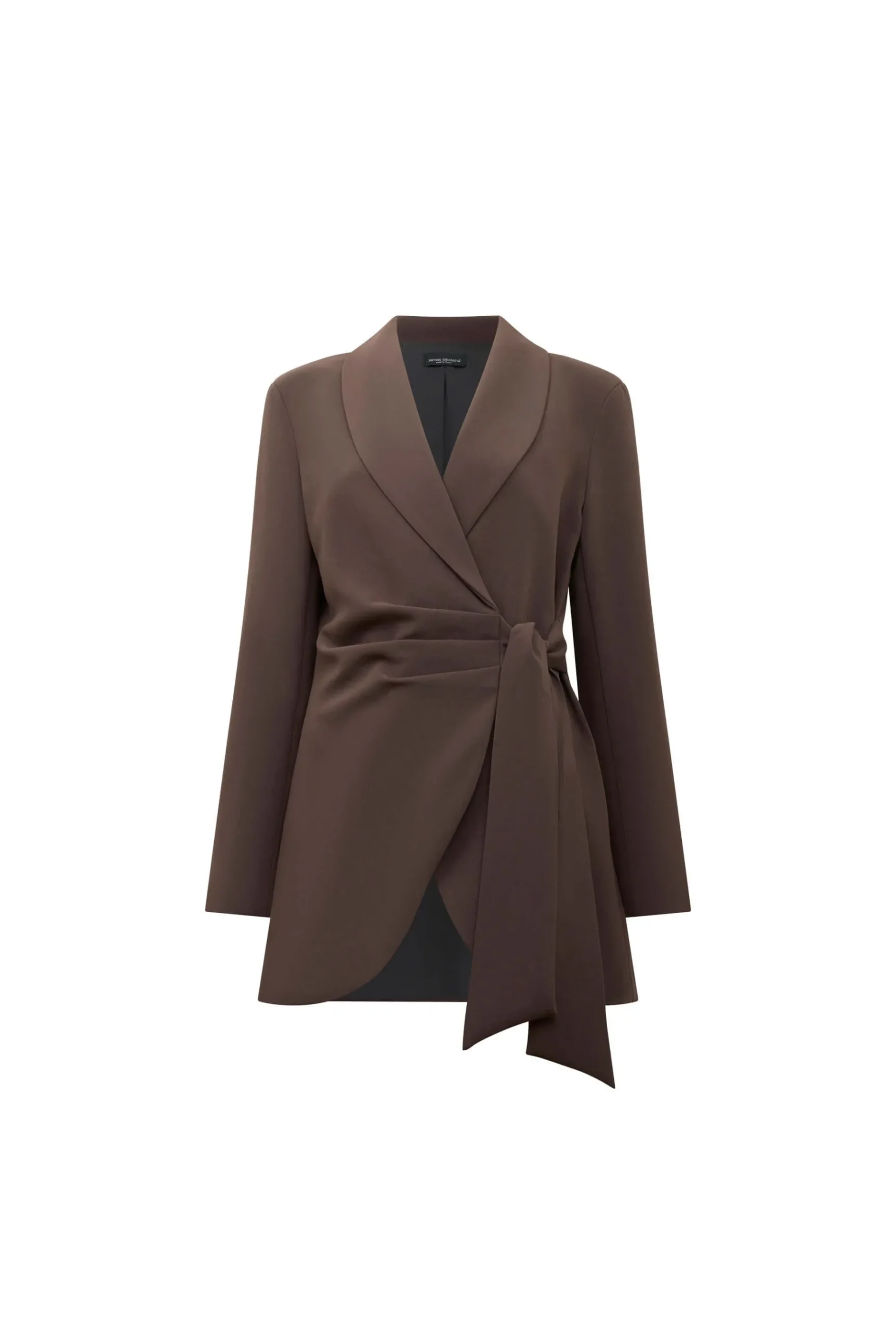 James Lakeland Side Brown Sash Blazer