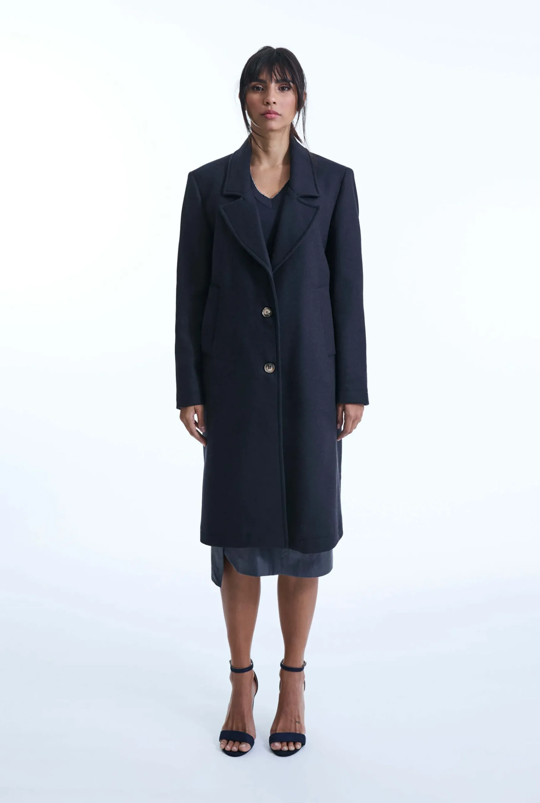 James Lakeland Tailored Navy Coat