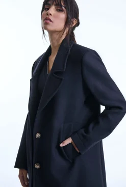 James Lakeland Tailored Navy Coat